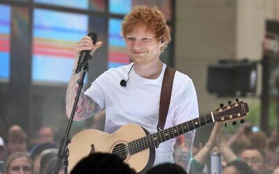 Ed Sheeran performs on NBC's 'Today' at Rockefeller Plaza on June 6, 2023 in New York City. (Dia Dipasupil/Getty Images via AFP)