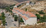 A general view of the settlement Avnei Hefetz, east of Tulkarem, July 31, 2009 (Gili Yaari/Flash90)
