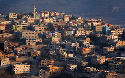 The Arab town of Nahf in northern Israel, between the Lower and Upper Galilee, on January 11, 2014. (Hadas Parush/Flash 90)