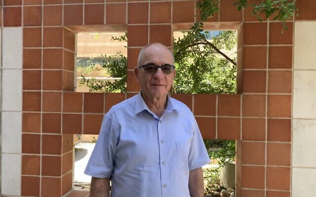 Brig.-Gen. (res.) Yossi Kuperwasser, the former head of the research division in the IDF’s Military Intelligence division and former Director General of the Israel Ministry of Strategic Affairs outside the Nomi Studios in Jerusalem, June 21, 2023. (Amanda Borschel-Dan/Times of Israel)