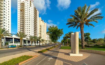 Illustrative: Multi-story residential buildings  in Ashkelon, Israel, May 2022. (rglinsky via iStock by Getty Images)