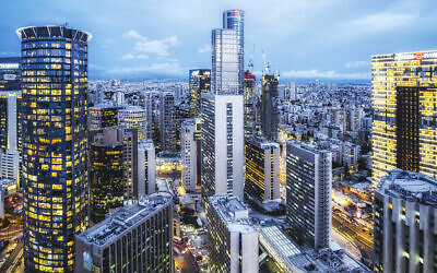 Illustrative: Skyscrapers in Tel Aviv. March 2023. (Anna Arinshtein via iStock by Getty Images)