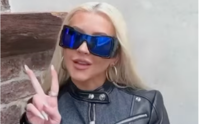 Pop icon Christina Aguilera sends a recorded message to Israeli fans ahead of her August 10, 2023, show in Rishon Lezion's Live Park (Courtesy PR)
